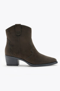 Western Boot Low Mørkebrun
