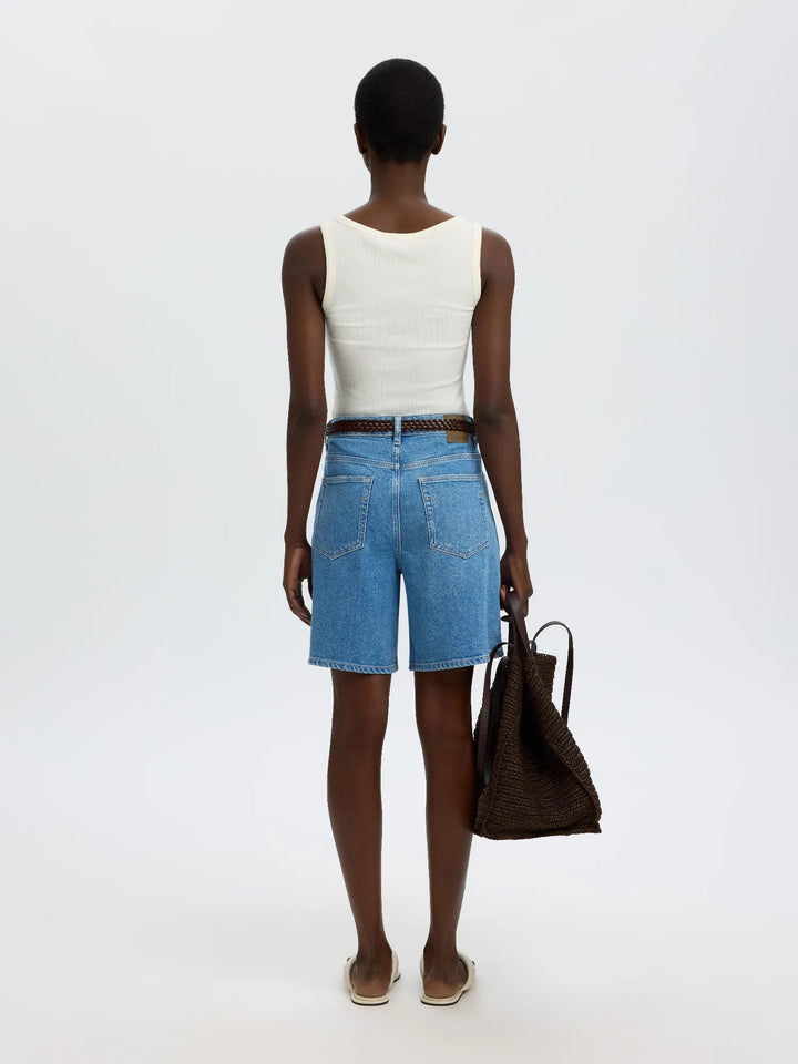 Wide Merle - Kori Hw Denim Shorts Light Blue Denim | Shorts | Smuk