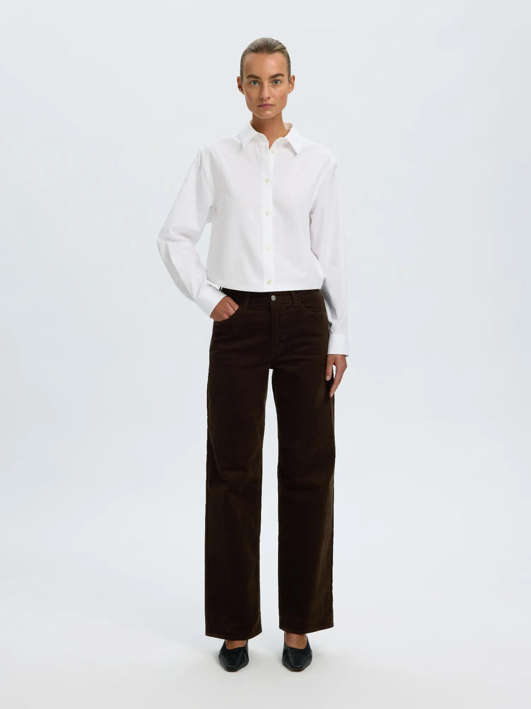 Wide Runa Hw Corduroy Pant Delicioso | Bukser | Smuk