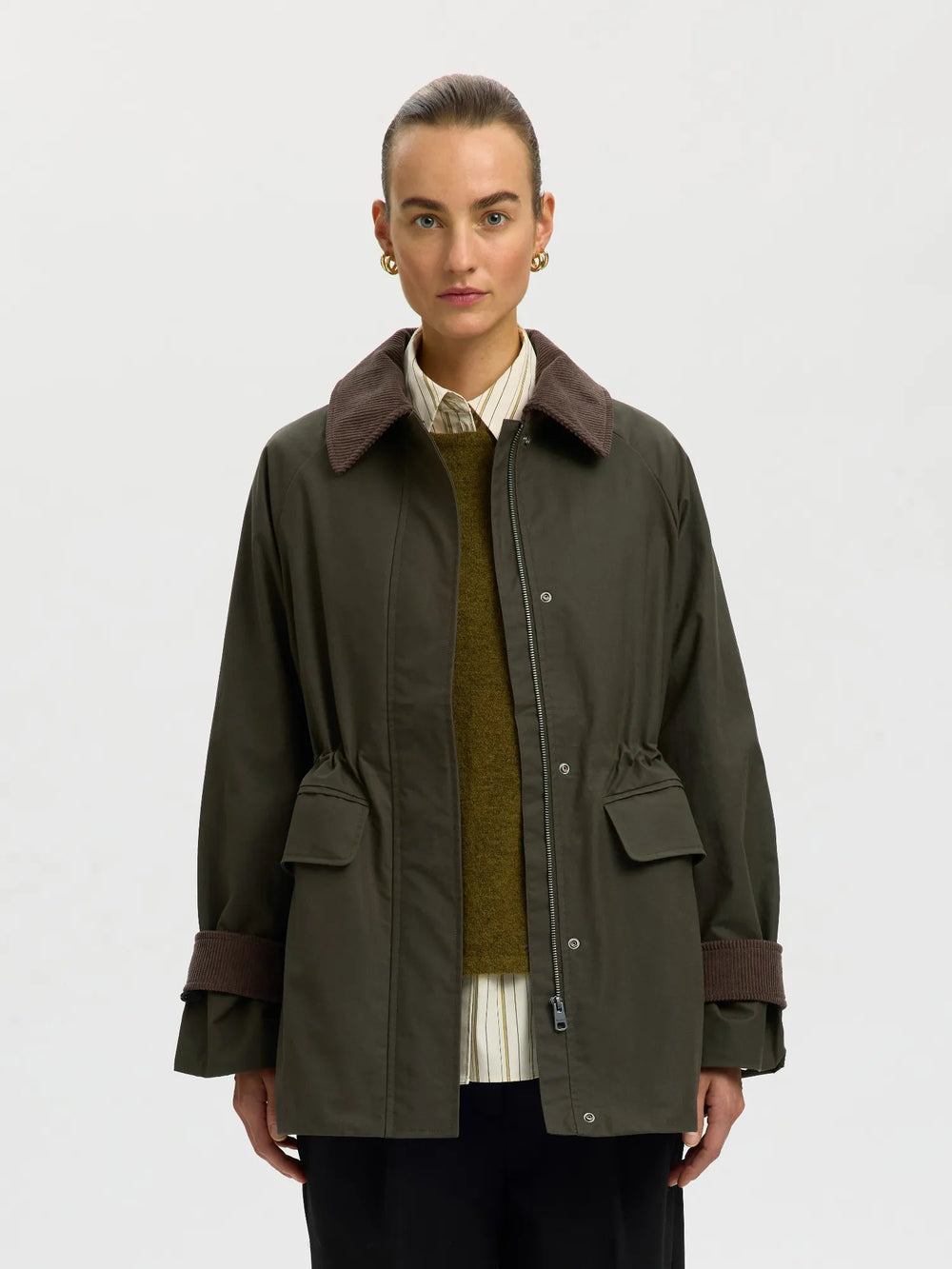 Wilma Waxed Jacket Grape Leaf | Yttertøy | Smuk