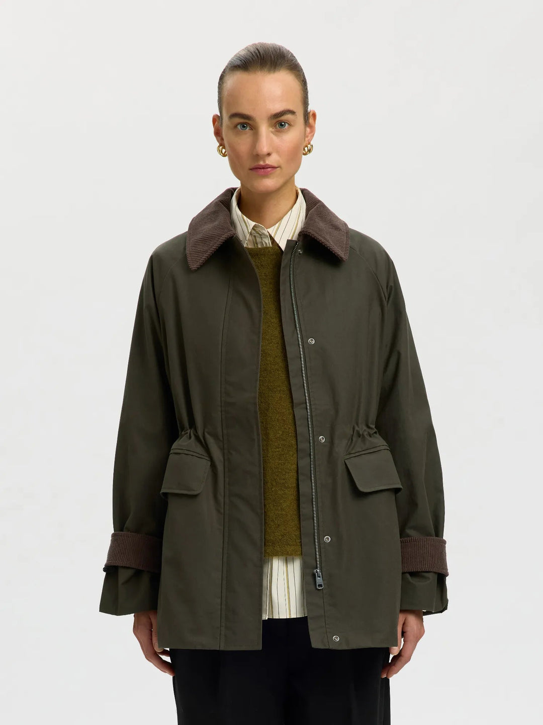 Wilma Waxed Jacket Grape Leaf | Yttertøy | Smuk
