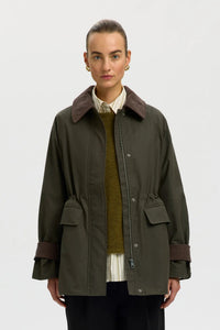 Wilma Waxed Jacket Grape Leaf