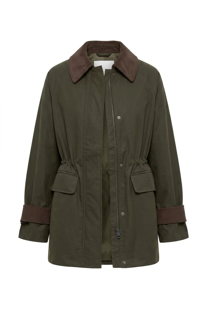 Wilma Waxed Jacket Grape Leaf | Yttertøy | Smuk