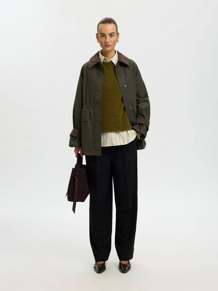 Wilma Waxed Jacket Grape Leaf | Yttertøy | Smuk