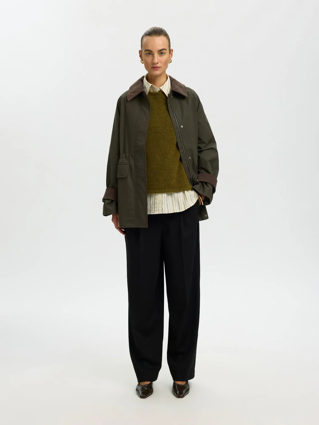 Wilma Waxed Jacket Grape Leaf | Yttertøy | Smuk