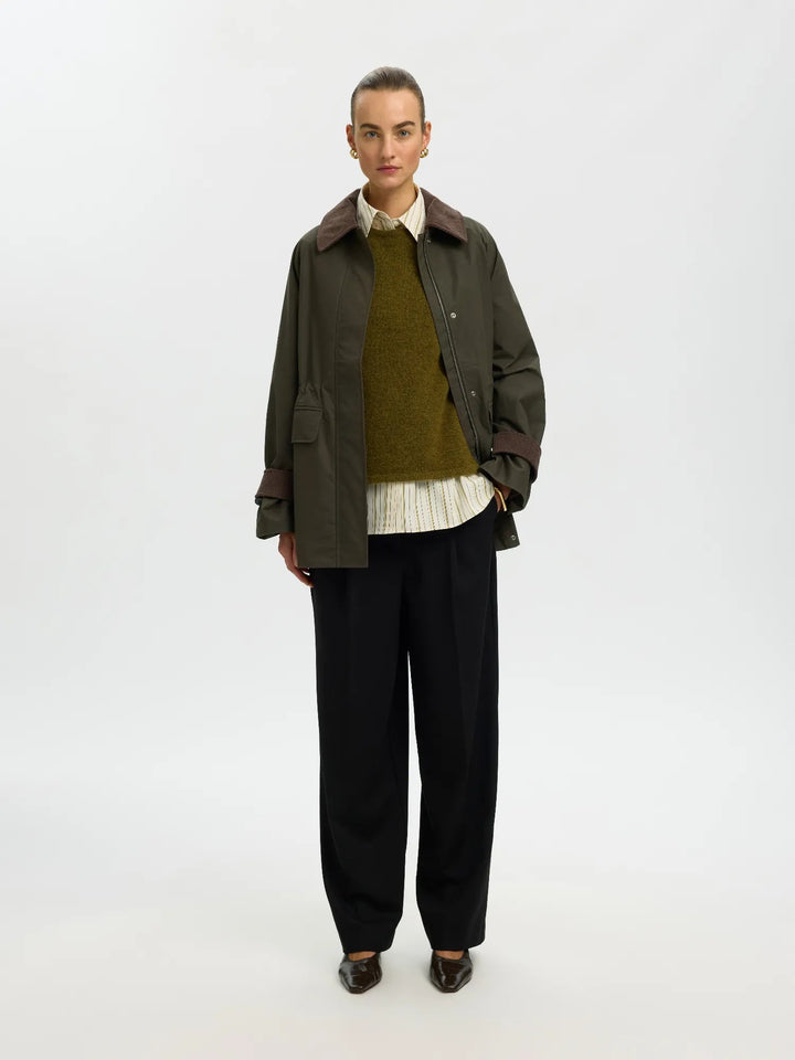 Wilma Waxed Jacket Grape Leaf | Yttertøy | Smuk