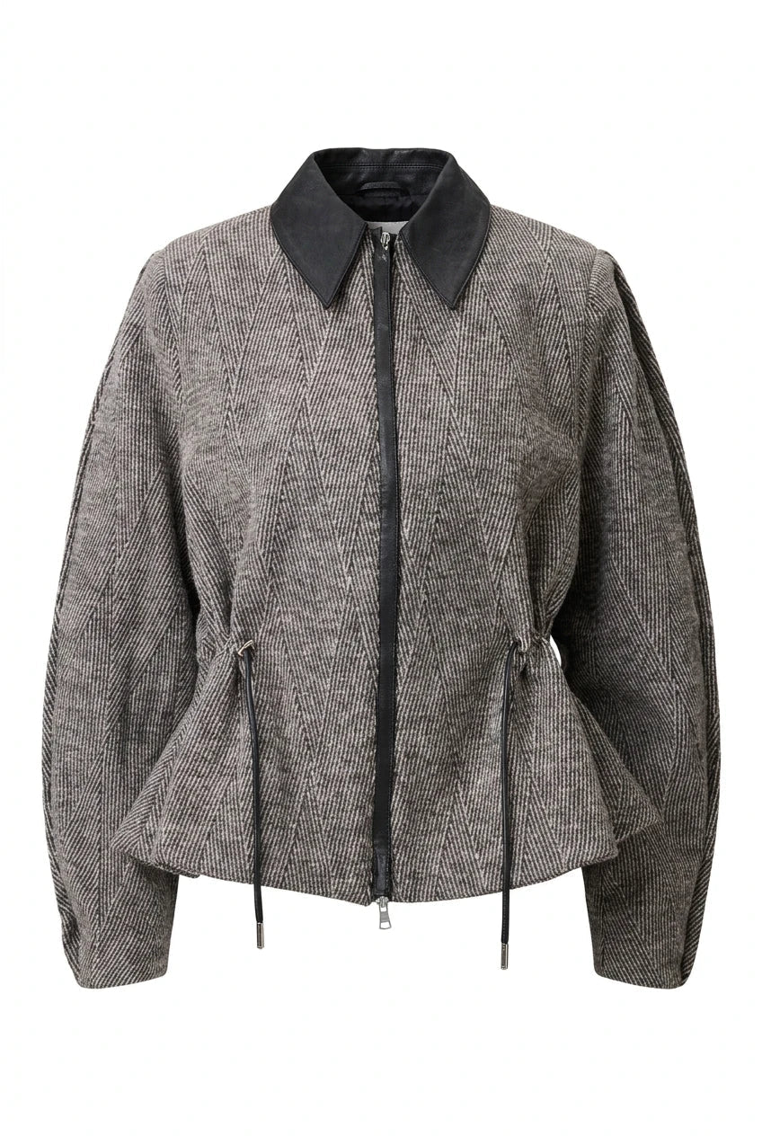 Windsor Cropped Jacket Beige | Yttertøy | Smuk