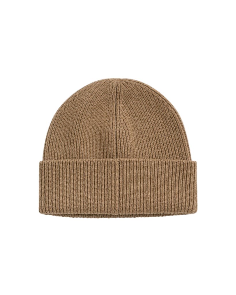 Wool Ribbed Beanie Warm Khaki | Accessories | Smuk - Dameklær på nett