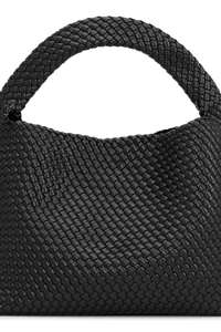 Woven Daily Shopper + Pouch Black
