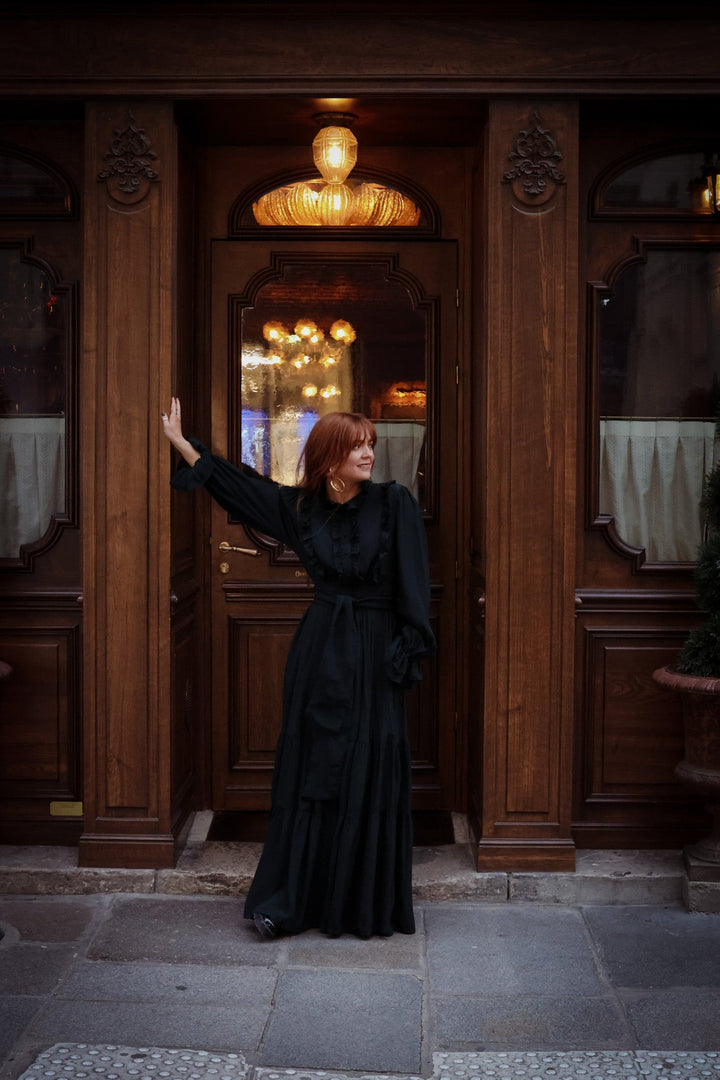 Wow Party Frill Dress Dark Green | Kjoler | Smuk - Dameklær på nett