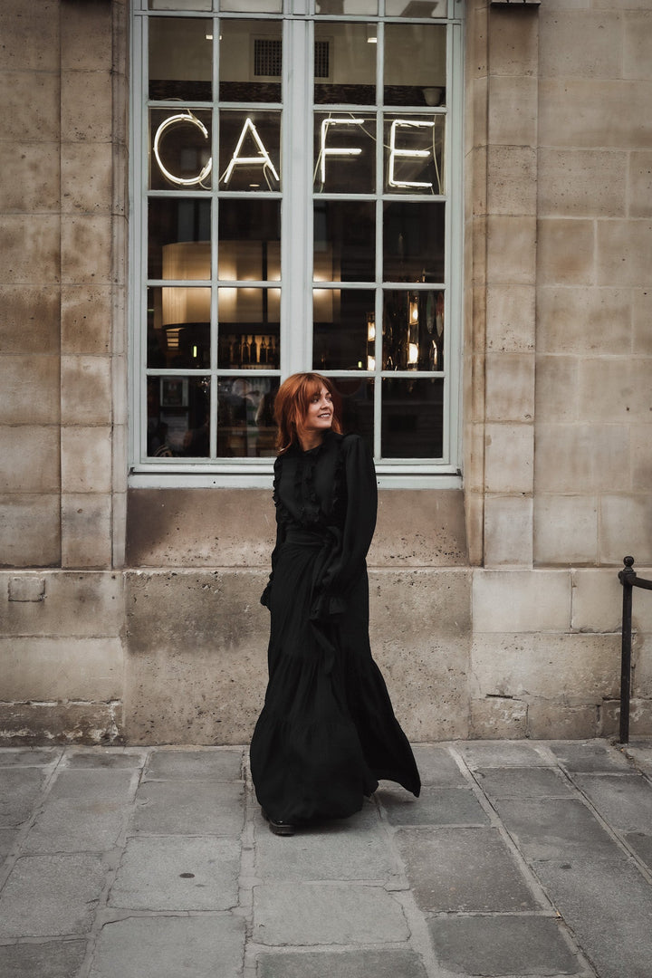 Wow Party Frill Dress Dark Green | Kjoler | Smuk - Dameklær på nett
