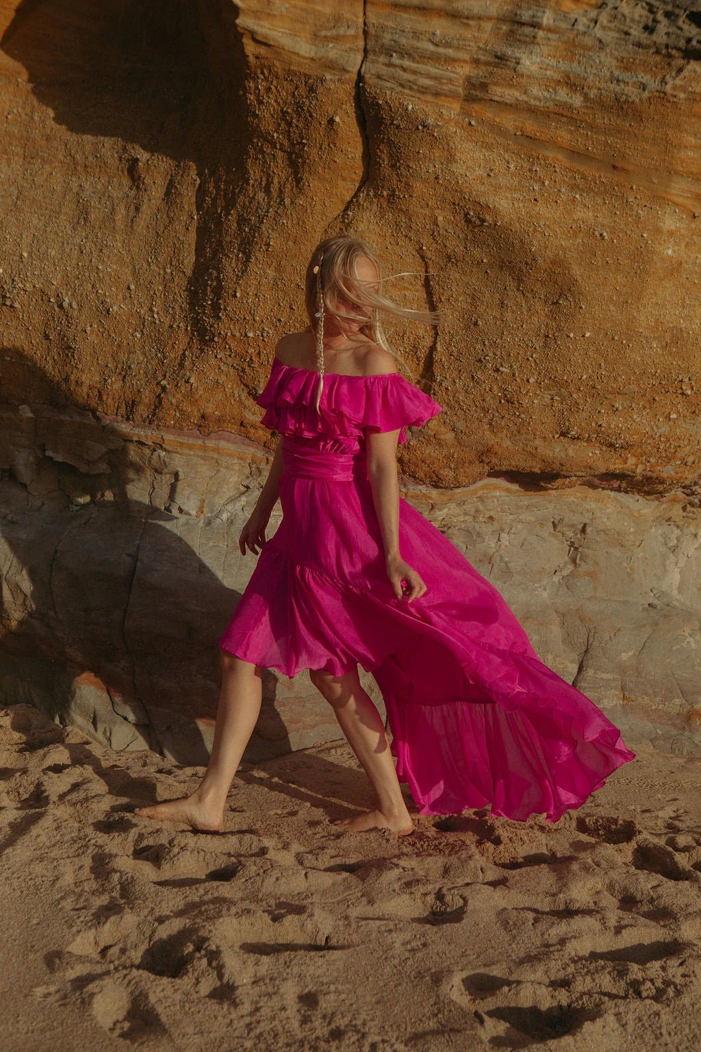 Wow Seniorita Frill Dress Hot Pink | Kjoler | Smuk - Dameklær på nett