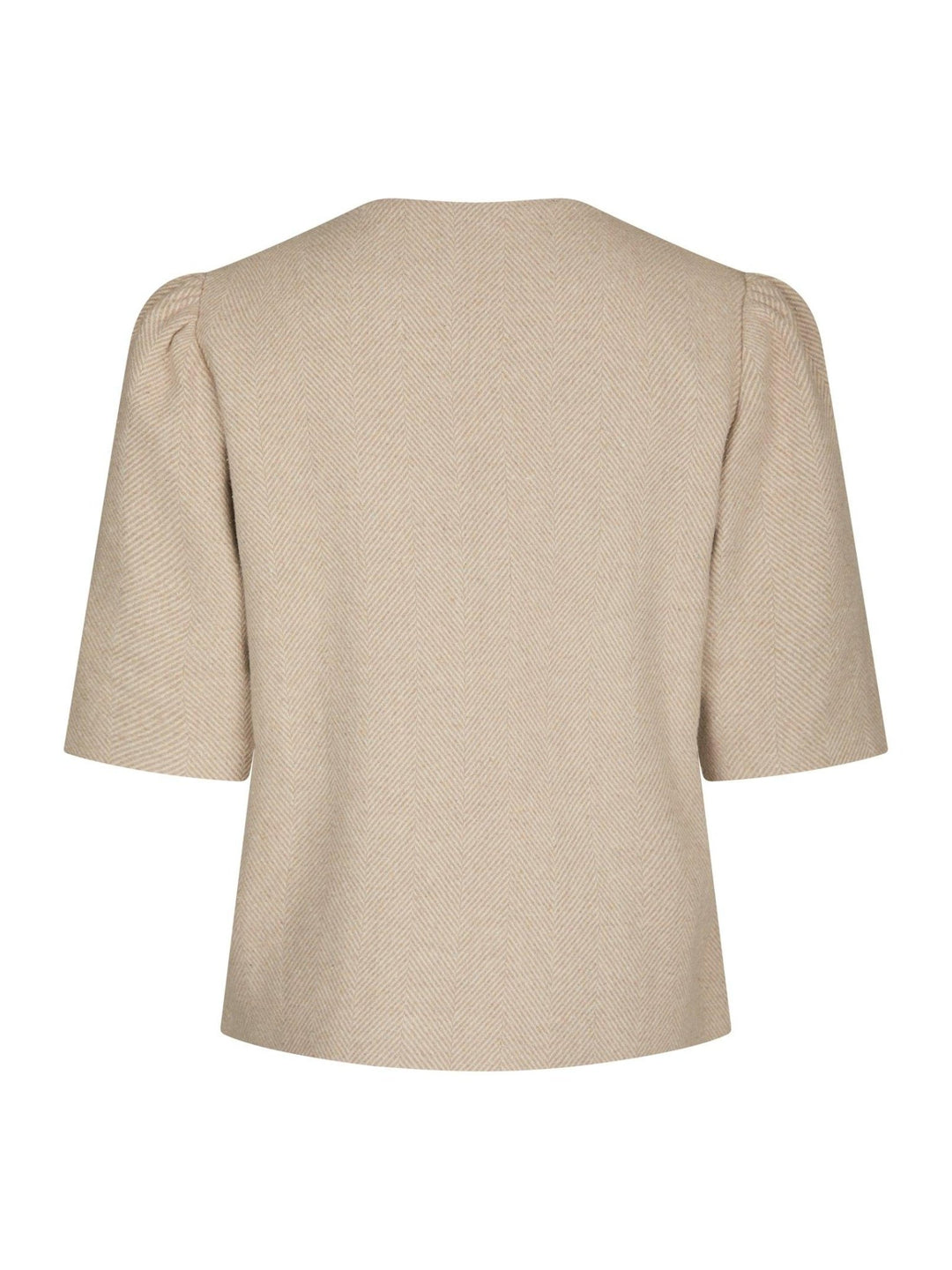Xanthe Light Herringbone Blazer Sand | Blazer | Smuk