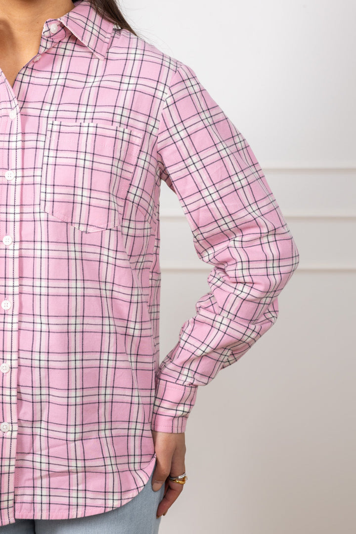Yana Shirt Pink Check | Skjorter og bluser | Smuk
