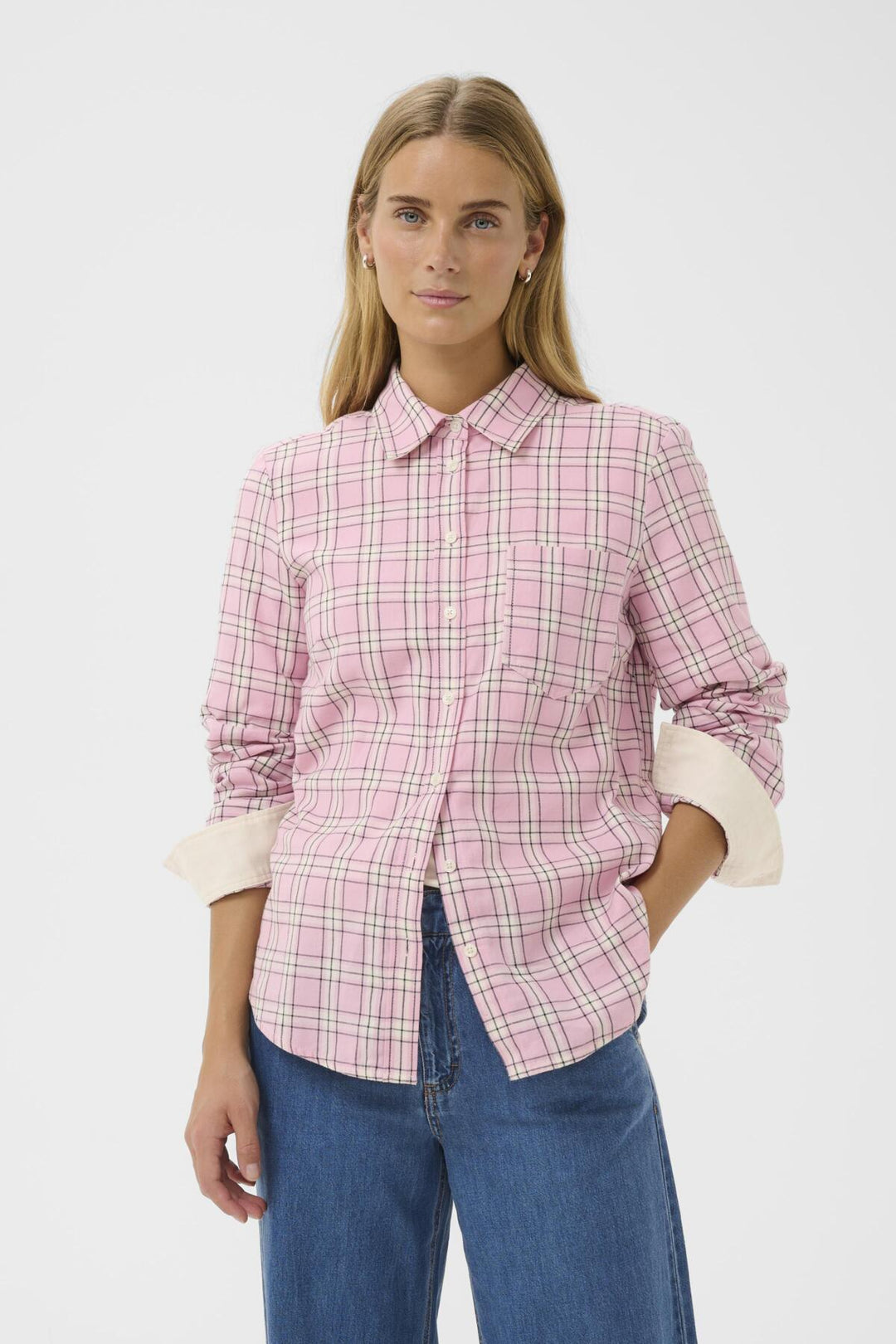 Yana Shirt Pink Check | Skjorter og bluser | Smuk