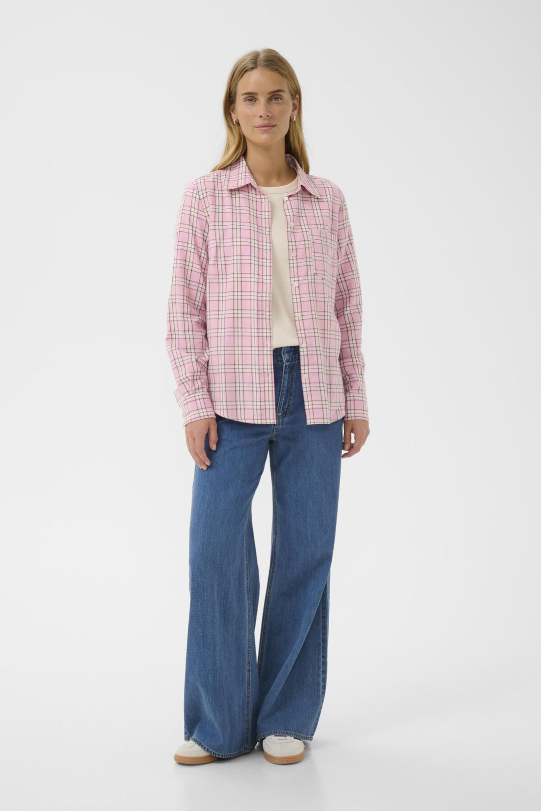 Yana Shirt Pink Check | Skjorter og bluser | Smuk