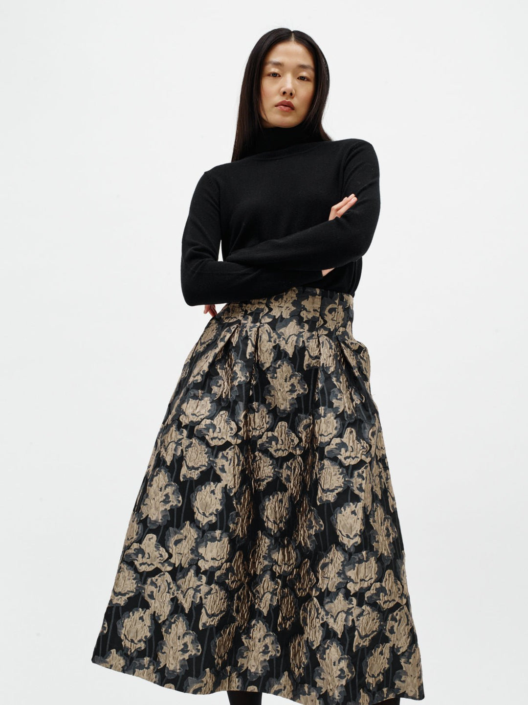 Yancieiw Skirt Flower Jacquard | Skjørt | Smuk