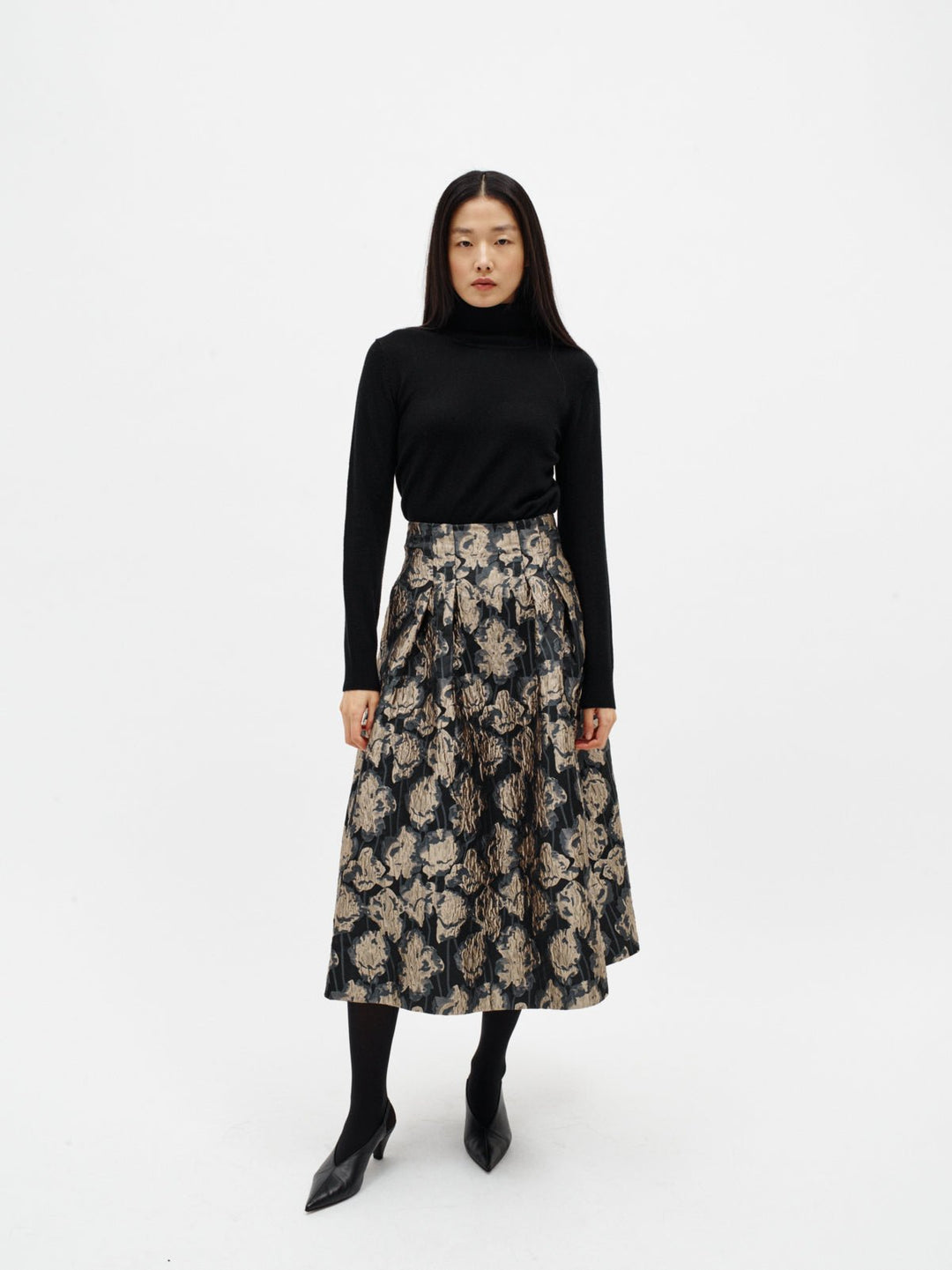 Yancieiw Skirt Flower Jacquard | Skjørt | Smuk