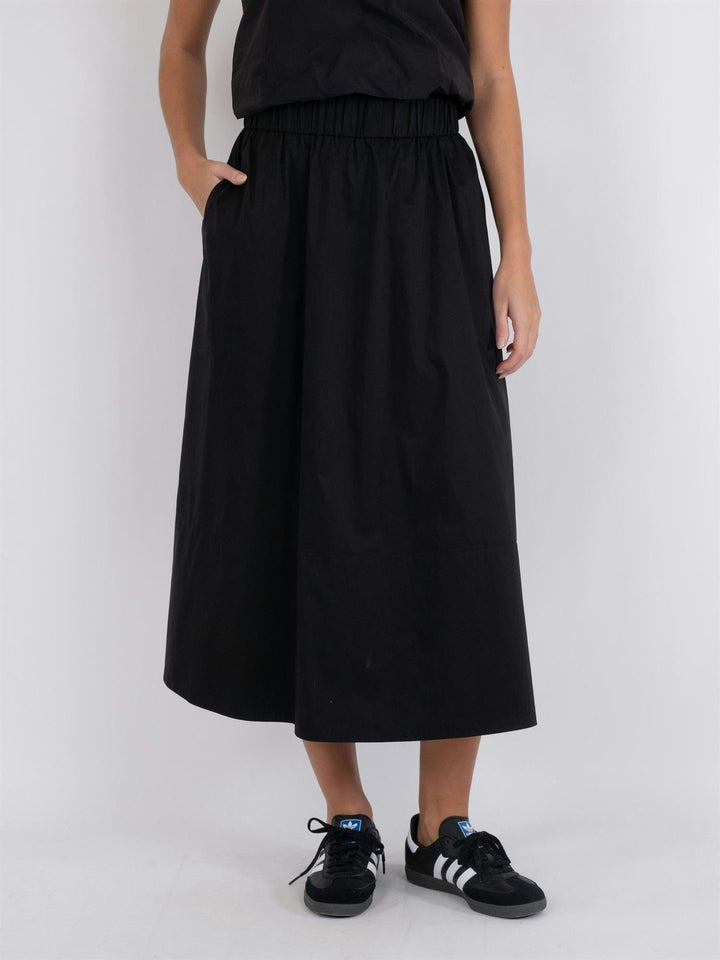 Yara Poplin Skirt Black | Skjørt | Smuk - Dameklær på nett