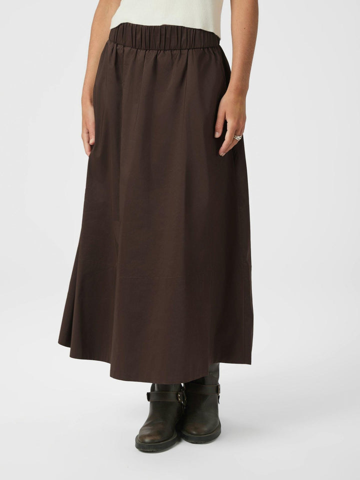 Yara Poplin Skirt Chocolate Brown | Skjørt | Smuk