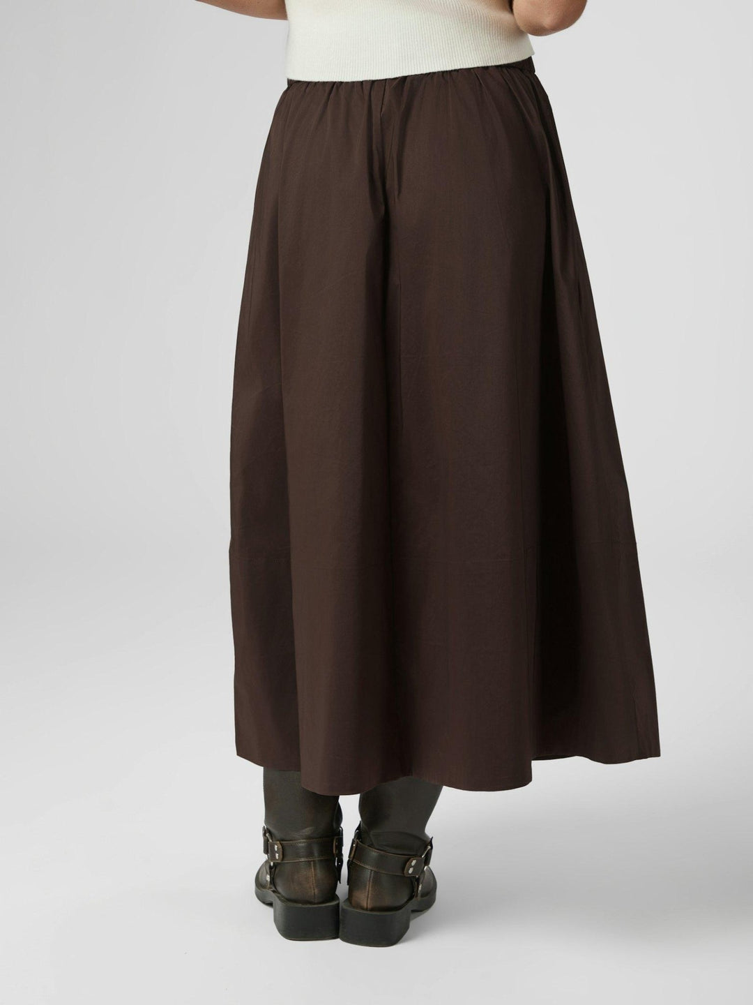 Yara Poplin Skirt Chocolate Brown | Skjørt | Smuk