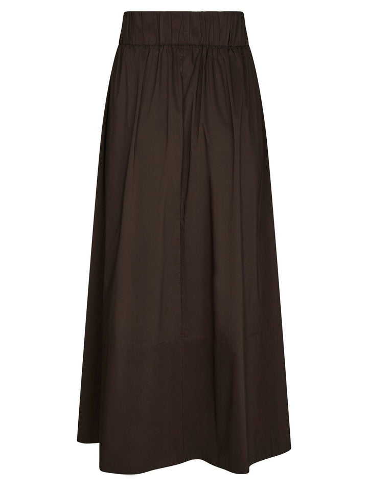 Yara Poplin Skirt Chocolate Brown | Skjørt | Smuk