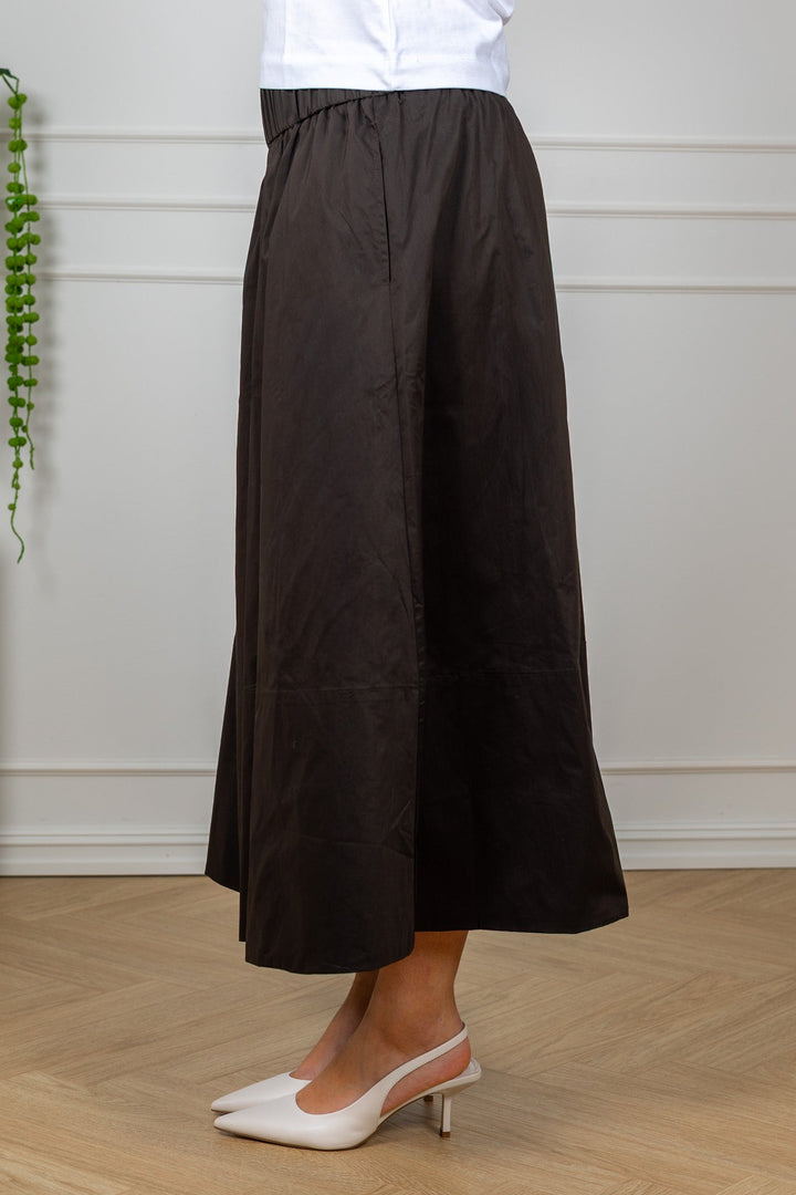 Yara Poplin Skirt Chocolate Brown | Skjørt | Smuk