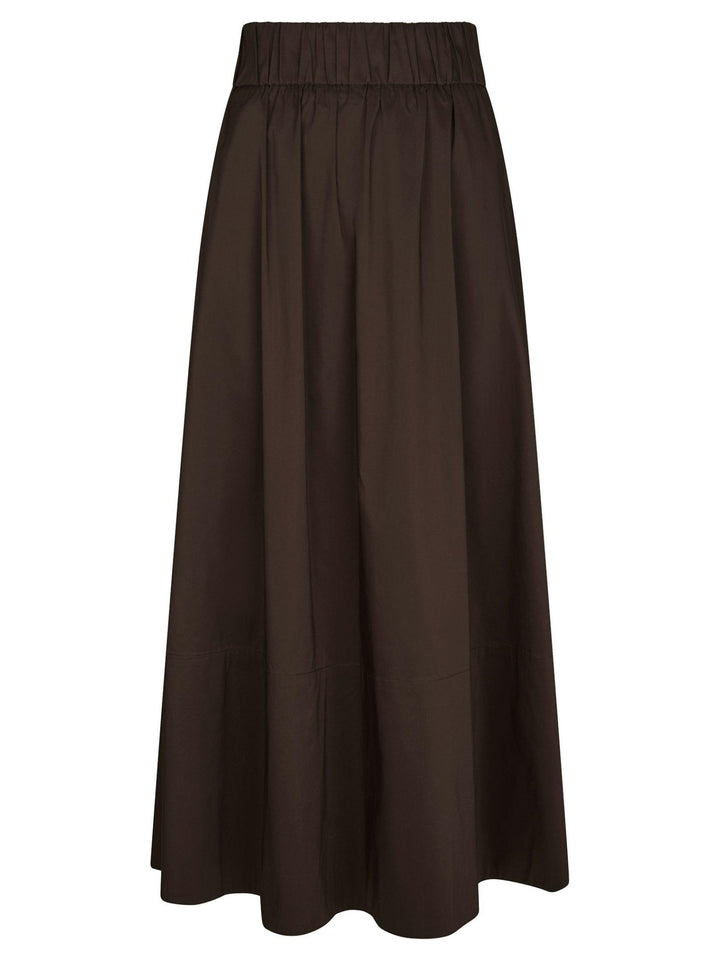 Yara Poplin Skirt Chocolate Brown | Skjørt | Smuk