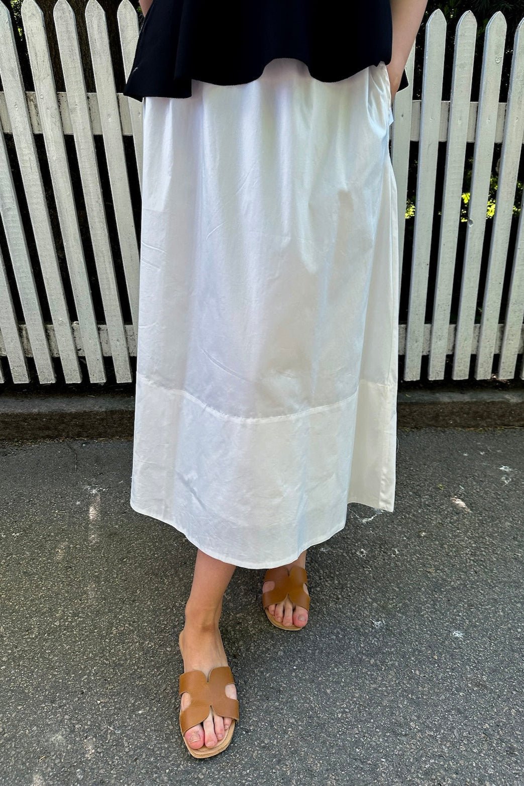 Yara Poplin Skirt White | Skjørt | Smuk - Dameklær på nett