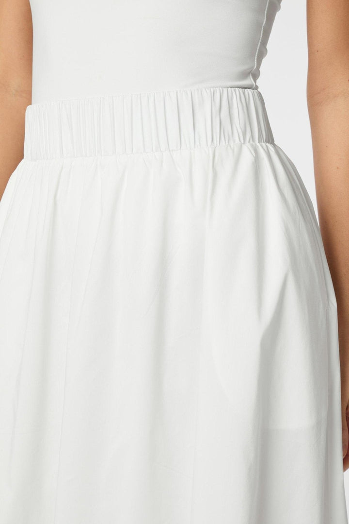 Yara Poplin Skirt White | Skjørt | Smuk - Dameklær på nett
