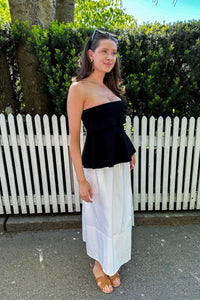 Yara Poplin Skirt White