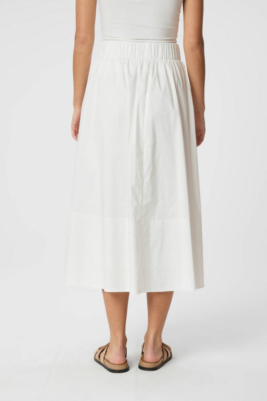 Yara Poplin Skirt White | Skjørt | Smuk - Dameklær på nett