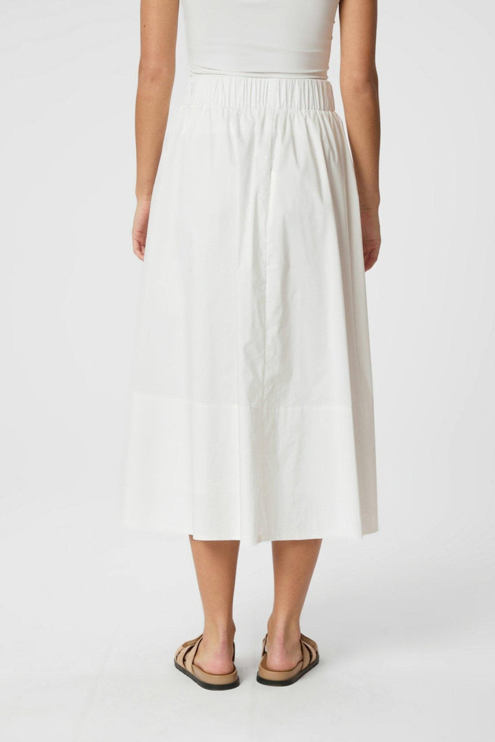 Yara Poplin Skirt White | Skjørt | Smuk - Dameklær på nett