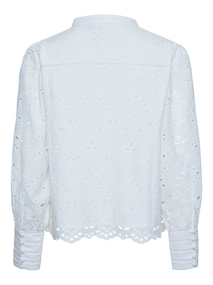 Yasalessia Ls Shirt Star White | Skjorter og bluser | Smuk - Dameklær på nett