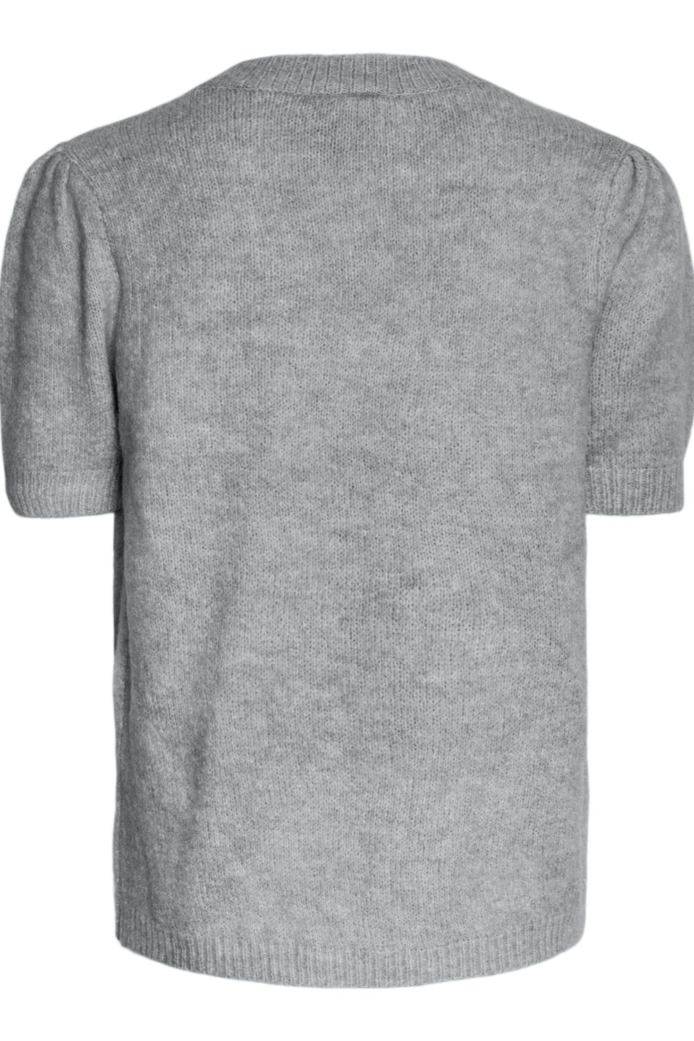 Yasanne Ss Knit Pullover Light Grey Melange | Genser | Smuk - Dameklær på nett
