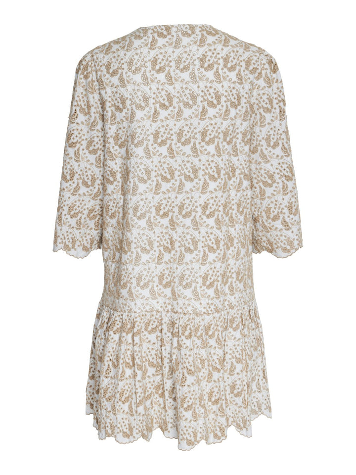 Yasaprilla 3/4 Dress Star White | Kjoler | Smuk - Dameklær på nett