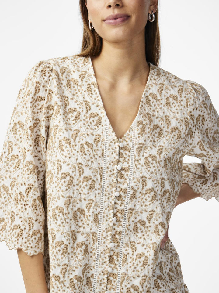 Yasaprilla 3/4 Dress Star White | Kjoler | Smuk - Dameklær på nett