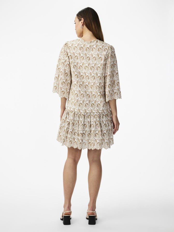 Yasaprilla 3/4 Dress Star White | Kjoler | Smuk - Dameklær på nett