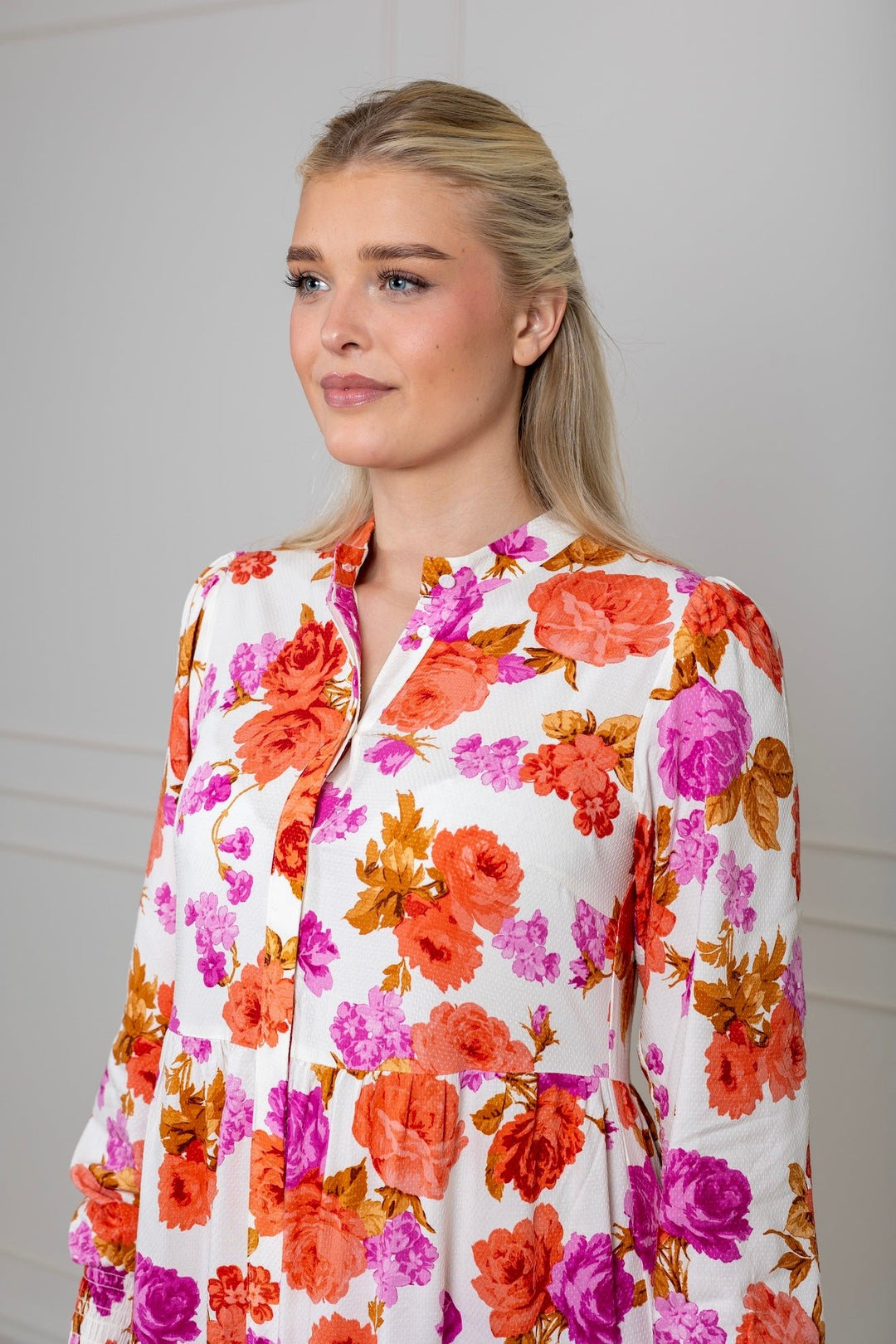 Yasasina Ls Long Shirt Dress Star White Emilie | Kjoler | Smuk - Dameklær på nett