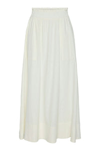 Flaxy Hw Ankle Skirt Star White