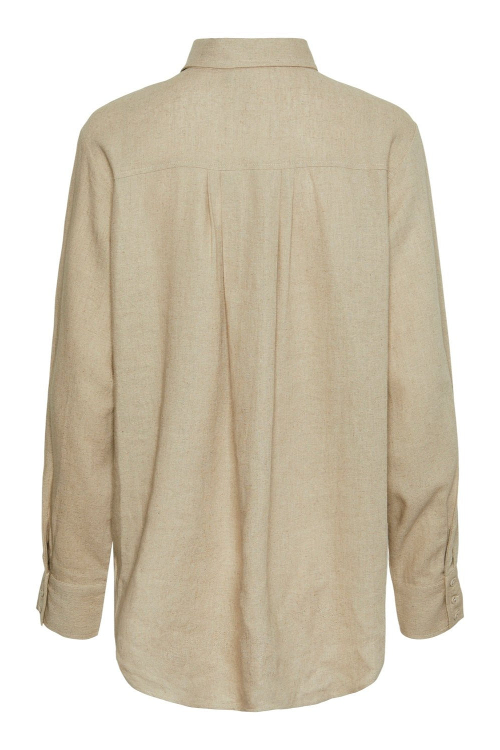 Yasflaxy Ls Linen Shirt Birch | Skjorter og bluser | Smuk - Dameklær på nett