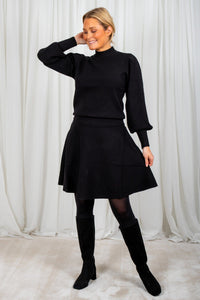 Fonny Hw Knit Skirt  Black