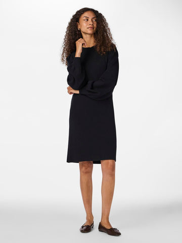 Lulu Ls Knit Dress Black