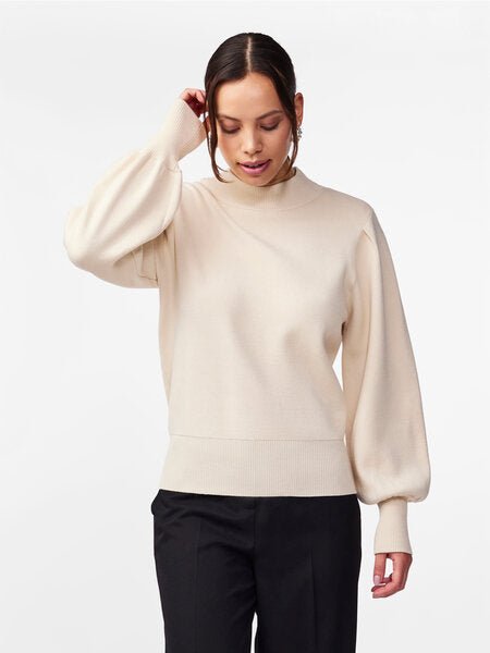 Yasfonny Ls Knit Pullover Birch | Genser | Smuk - Dameklær på nett
