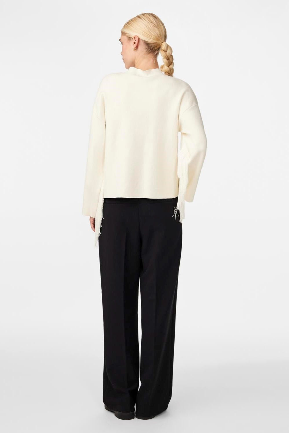 Yasfringa Ls O-Neck Knit Pullover  Birch