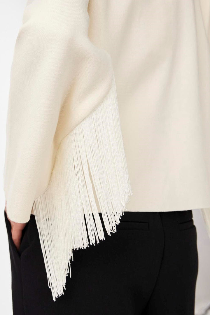 Yasfringa Ls O-Neck Knit Pullover  Birch
