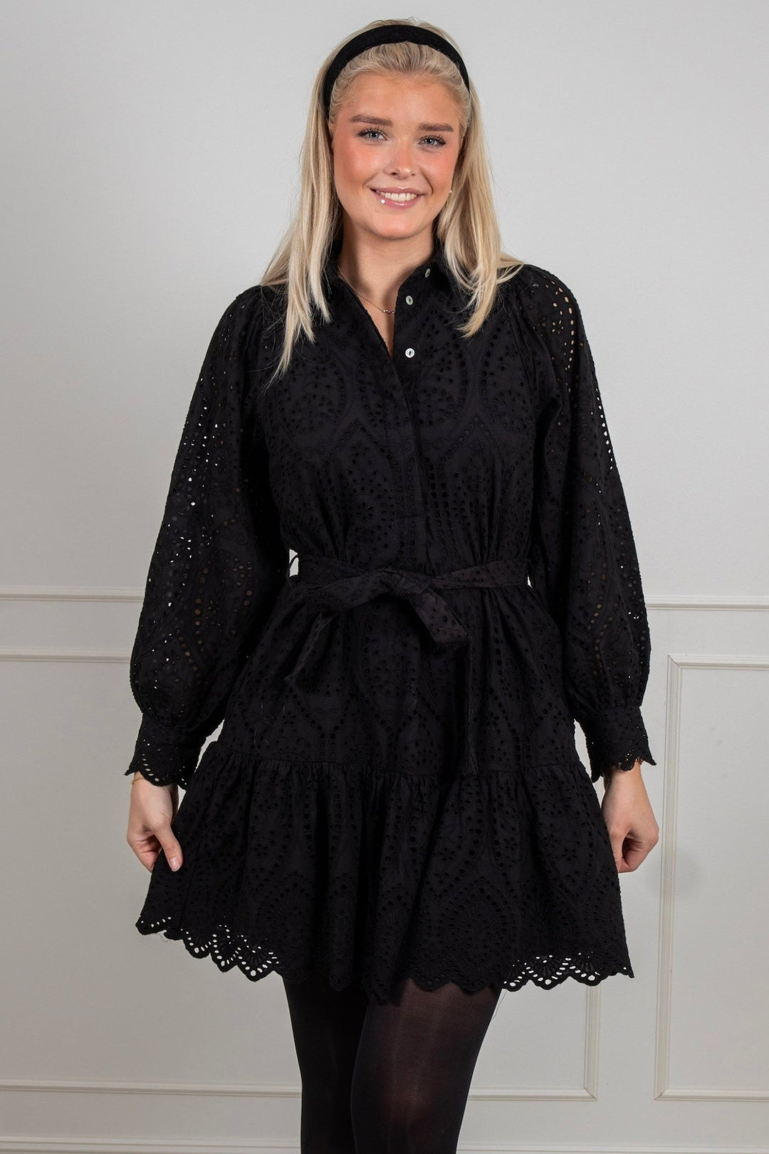 Yasholi Ls Belt Dress Black | Kjoler | Smuk - Dameklær på nett