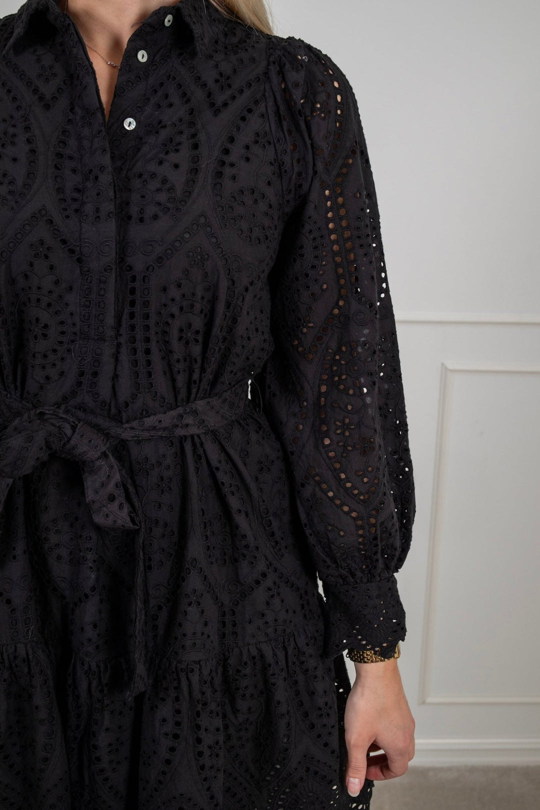 Yasholi Ls Belt Dress Black | Kjoler | Smuk - Dameklær på nett