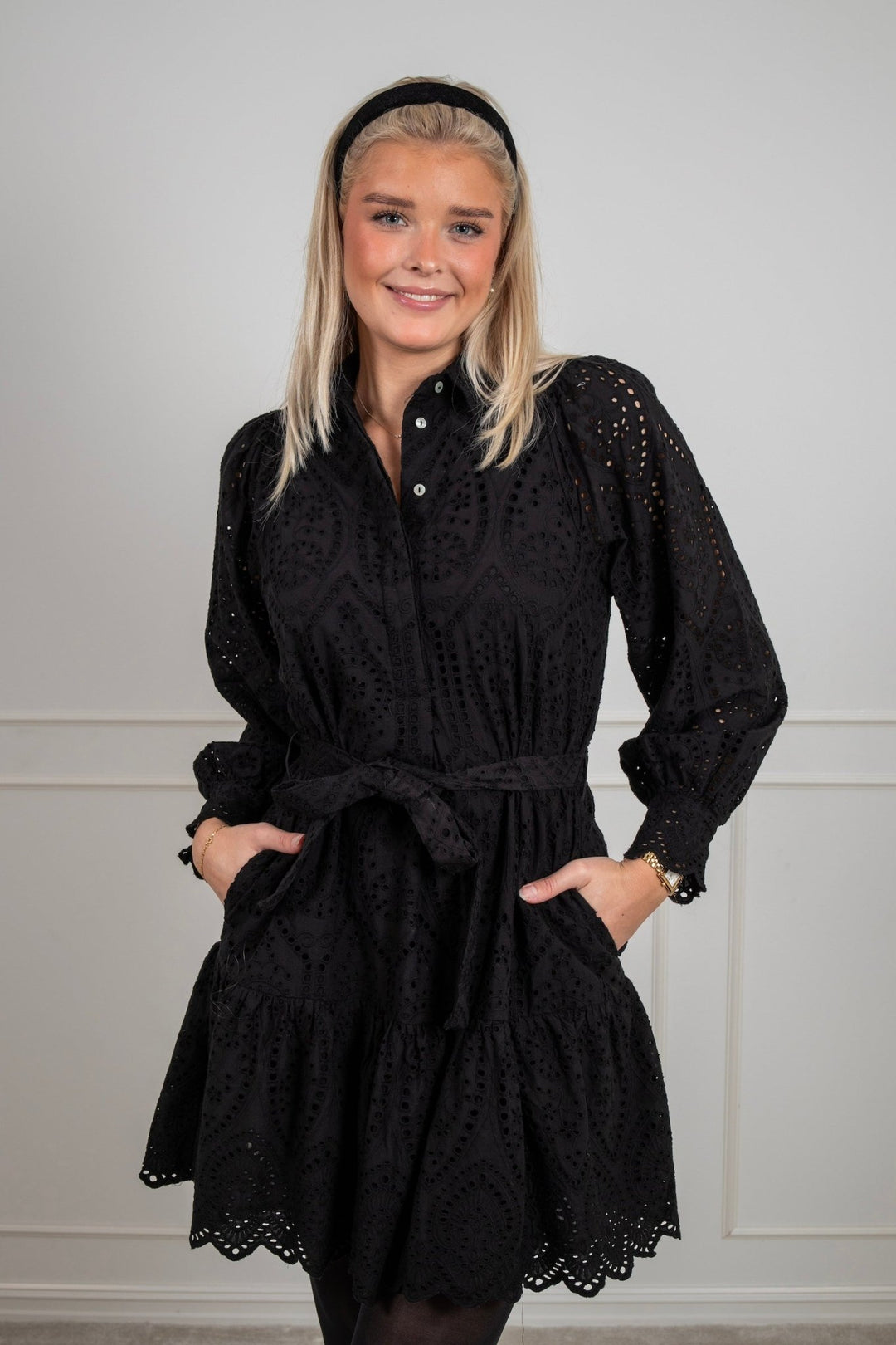 Yasholi Ls Belt Dress Black | Kjoler | Smuk - Dameklær på nett