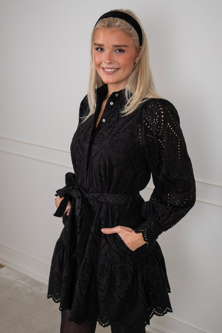 Yasholi Ls Belt Dress Black | Kjoler | Smuk - Dameklær på nett